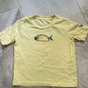 Vineyard Vines Light Yellow Kids T-Shirt with Whale Design- Fish Taco